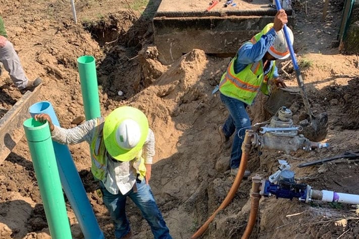 water line installation services